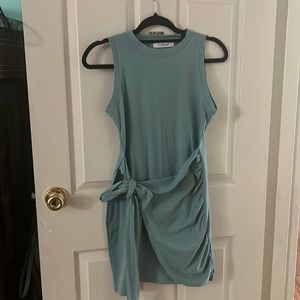 Summer mini dress tie design